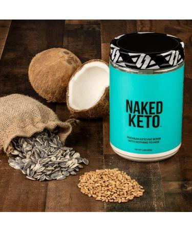Naked Keto Premium Unflavored Fat Bomb Powder - Gluten & Soy Free - 1.3 LB - Buy Online on GoSupps.com