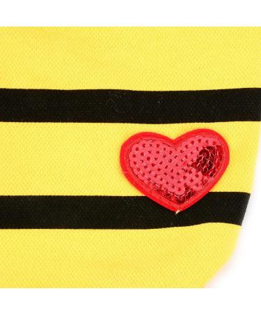 Zweitea Summer Dog Shirts for Small Dogs - Striped Cotton T-Shirts & Sweatshirts for Chihuahuas - Soft Yellow Pet Clothes - Buy Online on GoSupps.com