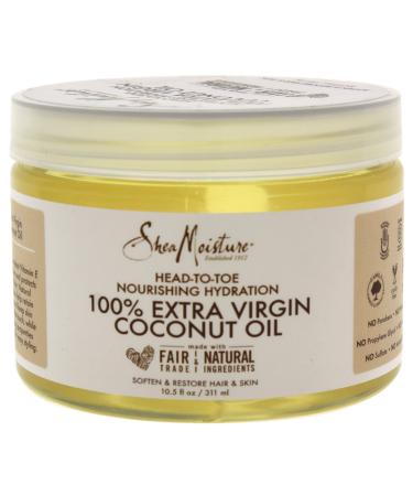 Shea Moisture 100% Extra Virgin Coconut Oil Head-to-Toe Nourishing Hydration for Unisex  10.5 Ounce - Buy Online on GoSupps.com