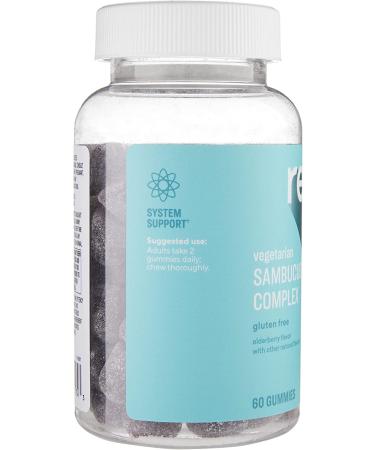 Revly Elderberry Sambucus Gummies 300mg - Immune Support - 60 Gummies (1 Month Supply) Vegan & Gluten-Free - Buy Online on GoSupps.com