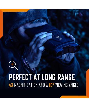 Nightfox Corsac 2 1080p HD Digital Infrared Night Vision Goggles | Records 1080p HD Footage  32GB Memory | 200yd+ Range | Dual Lens Extra-Large Viewing Screen | NVG Night Vision Binoculars with Camera - Buy Online on GoSupps.com