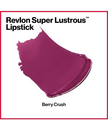 Revlon Super Lustrous Lipstick in Berry Crush (771) - Moisturizing Creamy Formula with Vitamin E and Avocado Oil - Buy Online on GoSupps.com