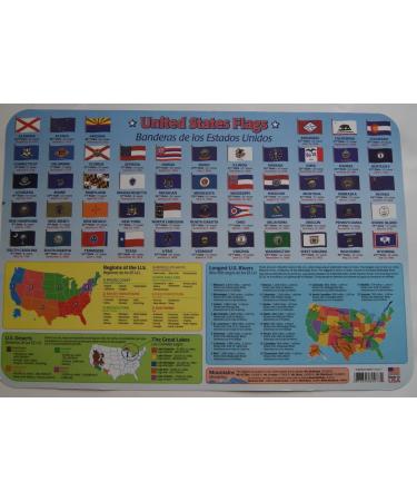 USA Laminated Placemat: Fun Geography Learning Tool for Mealtime - Buy Online on GoSupps.com