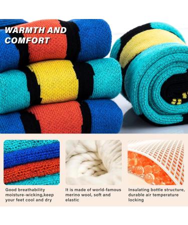 Buy Muezna Merino Wool Ski Socks | High-Performance Thermal Knee-High for Men & Women | 2 Pairs in Royal Blue & Seegr n | Perfect for Winter Sports Snowboarding & Hunting - Buy Online on GoSupps.com