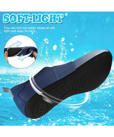 VIFUUR Water Shoes - Barefoot Aqua Socks for Yoga, Beach, Swim - Fogblue - Size 7.5-8.5 Women/6-7 Men - Buy Online on GoSupps.com