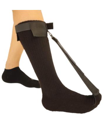 Plantar Fasciitis Stretch Night Sock - For Pain Relief from Plantar Fasciitis and Achilles Tendonitis - Black - M Medium (Pack of 1)