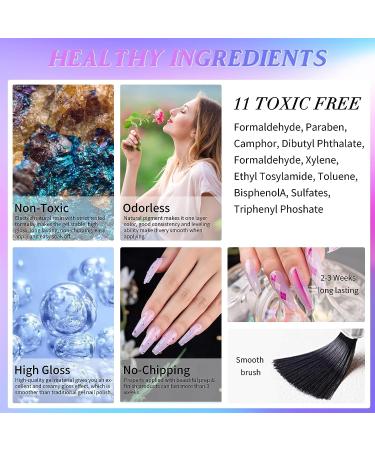 LZHNB 28 Pcs Jelly Neutral Gel Nail Polish Set | Fall Colors UV LED Soak Off Kit for Home DIY | Semi-Transparent Nude, Pink, Grey, Brown Shades | 6ml+10ml - Buy Online on GoSupps.com