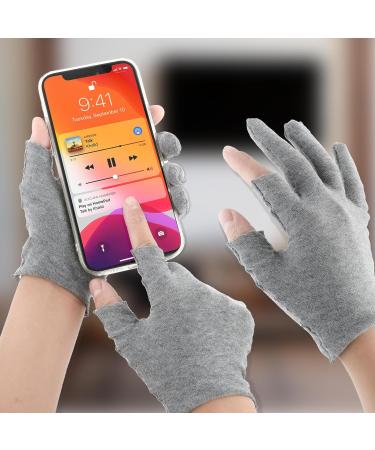 Dimeho 6 Pairs Moisturizing Cotton Gloves Touchscreen Overnight Sleeping Gloves Lightweight Nighttime Lotion Grey Gloves for Bedtime Dry Hand Therapy Sensitive Irritated Skin SPA(Grey) - Buy Online on GoSupps.com