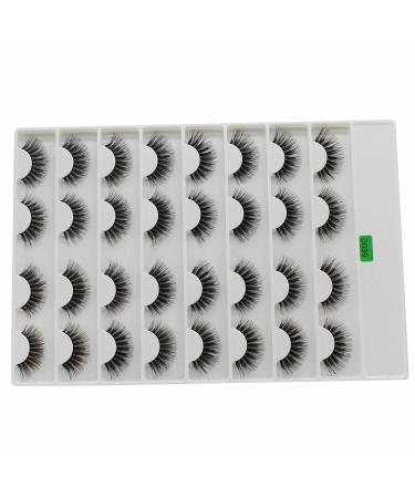 Wholesale 18mm 3D Mink Eyelashes - 16 Pairs of Natural Long False Lashes | Bulk Makeup Supplies (D039 - Buy Online on GoSupps.com