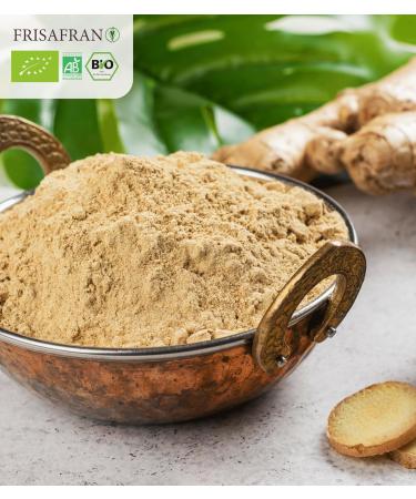 Frisafran Organic Ground Ginger Powder 200g | Premium Dried Ginger Spice for Health & Flavor - Buy Online on GoSupps.com