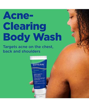 Differin Acne Body Wash - 10 oz Salicylic Acid Cleanser for Back, Chest, Shoulders - Buy Online on GoSupps.com