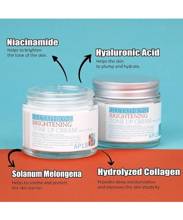 APLB Glutathione Correcting Tone Up Cream 2.37FL.OZ - Korean Skin Care for Intensive Hydration, Soothing, and Youthful Skin - Buy Online on GoSupps.com