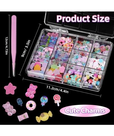 3D Candy Nail Charms - Multi Color Lollipop Donuts & Bears for Acrylic Nails | Cute Nail Art DIY Decorations - Buy Online on GoSupps.com