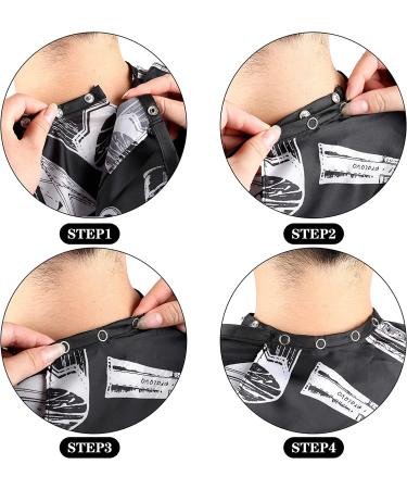 3 Pcs Professional Barber Cape Set for Adults - Waterproof Hairdressing Salon Capes with Adjustable Snap Closure - Buy Online on GoSupps.com