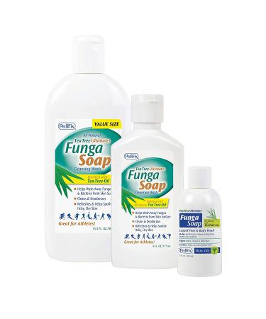 Pedifix FungaSoap Liquid 6 oz. with Tea Tree Oil - Natural Anti-Fungal Treatment - Buy Online on GoSupps.com