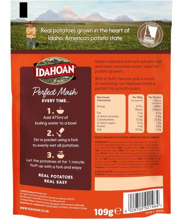 Idahoan Mash Cheese and Bacon 109g - Buy Online on GoSupps.com