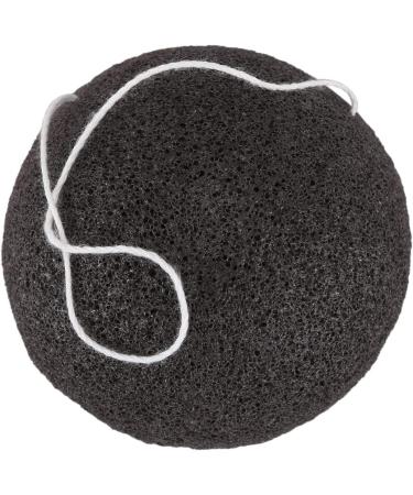 Pmandgk Konnyaku Jelly Fiber Wash Pad Cleaning Sponge Puff Exfoliator-black - Buy Online on GoSupps.com