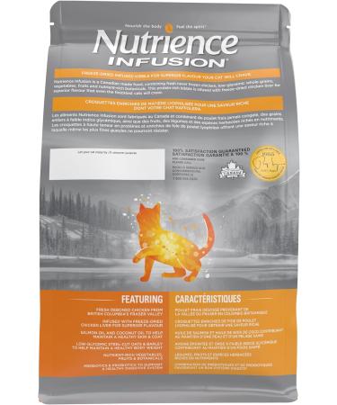 Nutrience Infusion Healthy Adult Cat Food Chicken 5 kg (11 lb) Bag - Buy Online on GoSupps.com
