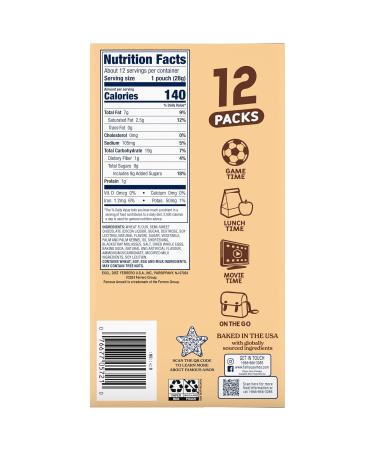 Famous Amos Chip Cookies - Chocolate - Pack of 12 - 1 Oz. - Buy Online on GoSupps.com