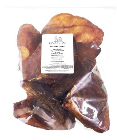 Extra Large Pig Ears For Dogs 100% Natural Long Lasting Gluten & Grain Free Healthy Dog Chew Hypoallergenic Treats - Resealable Bag - Buy Online on GoSupps.com