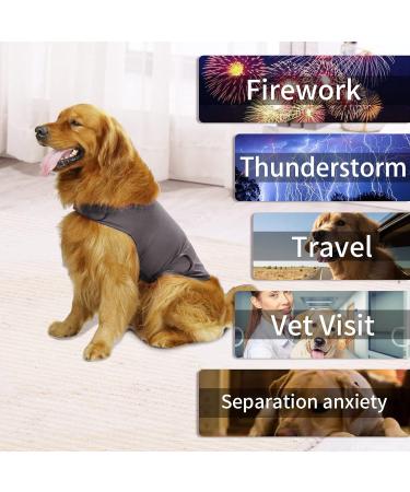 CattaMao Comfort Dog Coat - Soothing Vest for Anxiety Relief | Thunderstorms Fireworks Vet Visits | Size S - Gray - Buy Online on GoSupps.com