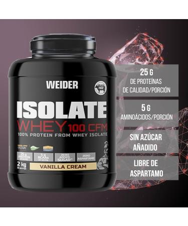  Weider Weider Isolate Whey 100 CFM Vanilla Cream 2 kg - Buy Online on GoSupps.com