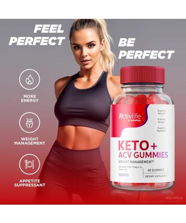 ActivLife Keto ACV Gummies for Advanced Weight Loss | Effective Slimming 1000 MG | 60 Unflavored Gummies Reviews - Buy Online on GoSupps.com