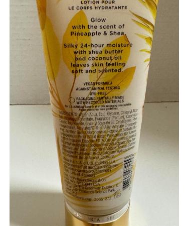 Natural Beauty Pineapple & Shea Hydrating Body Lotion - 24-Hour Moisture with Shea Butter & Coconut Oil - 8oz | International Shipping - Buy Online on GoSupps.com