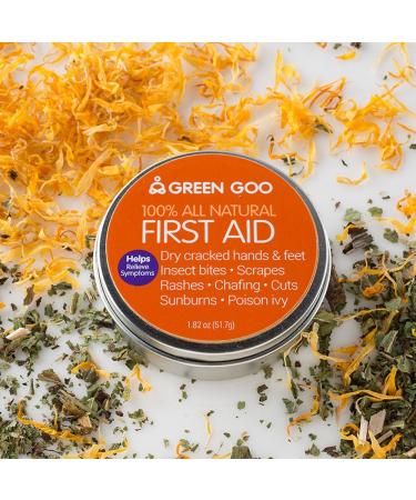 Green Goo Natural Skin Care Salve First Aid Skin Repair Cream 1.82-Ounce Large Tin 3-Pack - Buy Online on GoSupps.com