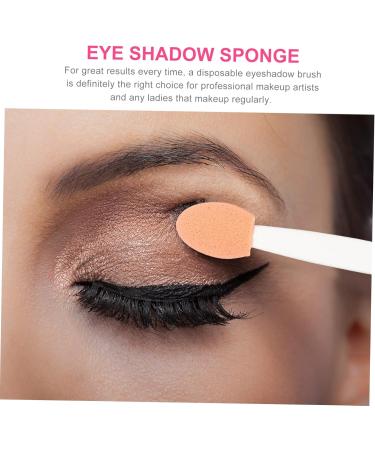 BIUDECO 100pcs Double Ended Eyeshadow Brush Eyeshadow Makeup Tool Makeup Brush Sponge Eyeshadow Stick Cosmetic Tool Eye Makeup Applicator Sponge Brush Cosmetic Applicator Dual-side 6.5x1.3cm White - Buy Online on GoSupps.com
