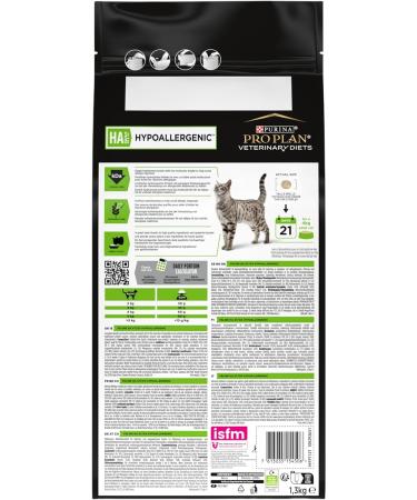 PRO PLAN VETERINARY DIETS HA Hypoallergenic Dry Cat Food 1.3kg Variety 1.3 kg (Pack of 1) - Buy Online on GoSupps.com