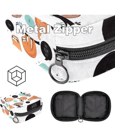 Portable Cute Sloth Women's Napkin Storage Bag - Perfect for Menstruation & First Period Essentials - Buy Online on GoSupps.com