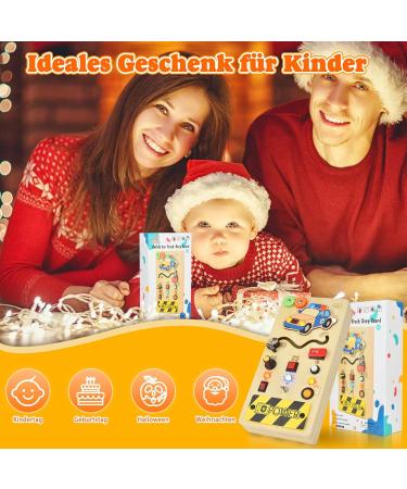 Montessori Busy Board for Babies & Toddlers | 8 Switches Activity Toy | Ideal Montessori Toys for 1-4 Years | International Shipping Available - Buy Online on GoSupps.com
