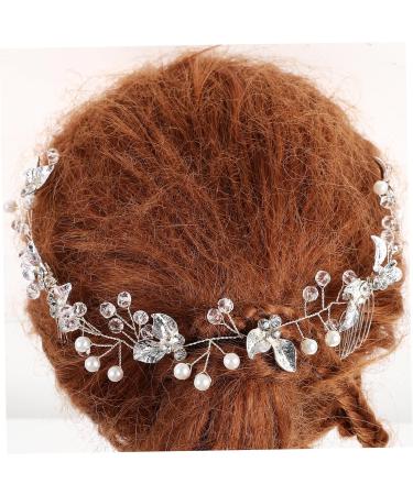 FRCOLOR Hair Comb Accessory European and American rhinestone hair wig wedding hair crystal bridal headpieces rhinestones plastic hairpin hair twist flower bridal hair Wig Wedding Headpiece - Buy Online on GoSupps.com