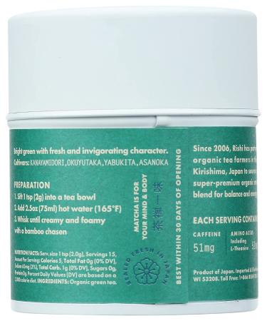 Rishi Tea Everyday Matcha 1.05 oz - Premium Organic Green Tea Powder - Buy Online on GoSupps.com