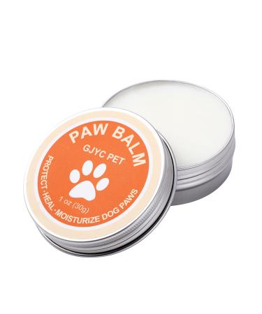 Natural Dog Paw Balm, 1oz Paw Pad Snout Soother Moisturizer, Repairs Cracks, Organic Lickable Pets Nose Elbow Cream Wax Butter Feet Heat Protection Balm for Dogs Cats Puppy 1 Ounce