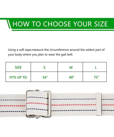 YPC Gait Belt Transfer Aid for Seniors & Caregivers - 54 with Metal Buckle - Buy Online on GoSupps.com