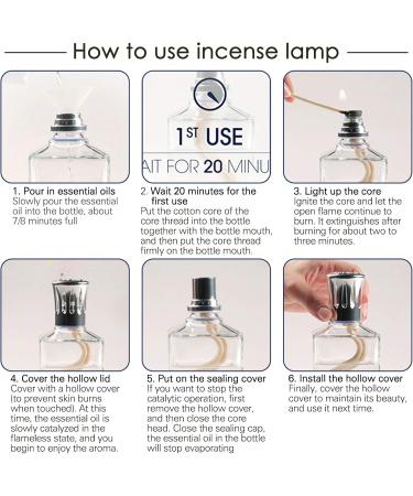 Ulable Fragrance Oil Lamp Wick Catalytic Burner Diffuser - Aromatherapy White | 1 PCS - International Shipping Available - Buy Online on GoSupps.com