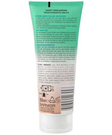 Garnier After Sun Lotion - Gently Browning Moisture Milk for Tanned Skin | AMBRE Solaire Soothing Moisture Milk 200ml | International Shipping Available - Buy Online on GoSupps.com