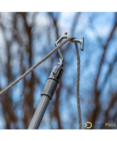 DocaPole Big-Reach Telescopic Pole Hook Attachment for Hanging Lights, Christmas Lights, Retrieval & Boat Hook (Pole NOT Included) - Buy Online on GoSupps.com