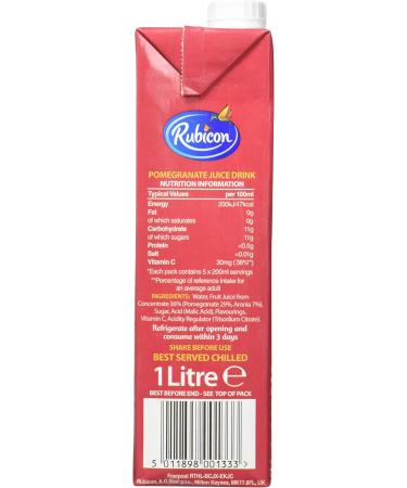 Rubicon Pomegranate Juice Exotic Fruit 1 kg - Pack of 4 - Buy Online on GoSupps.com
