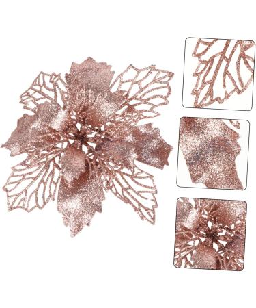 STOBAZA 3 Sets 12pcs Christmas Hollow Flower Christmas Glitter Simulated Wreath Flowers 16c Jesus Pe Blush - Buy Online on GoSupps.com