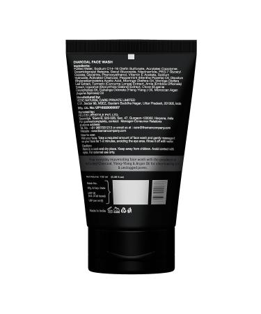 Shop The Man Company Activated Charcoal Face Wash for Men | Anti Pollution Acne Control Deep Cleansing | Ylang Ylang & Argan Oils - 100ml | All Skin Types - Buy Online on GoSupps.com