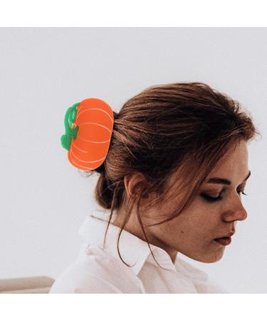 Ipetboom Pumpkin Hair Claw Clip Halloween Hair Jaw Clips Cosplay Jaw Clamp Halloween Hair Grips Accessories for Women Girls Hair Supplies - Buy Online on GoSupps.com