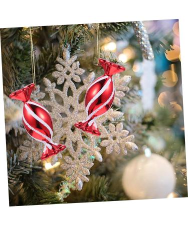 Lurrose Christmas Lollipop Decoration 60 Pcs Christmas Red Yule Gifts Red Ornament Lollipop Ornament Peppermint Lollipops Peppermint Canes Holiday Cane Filler Christmas Tree - Buy Online on GoSupps.com