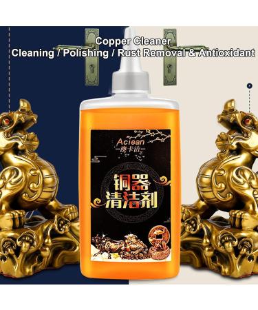 Brass Polish - 120ml Brass Tarnish Remover | Metal Polish for Copper Ornaments Copper Door Handles Copper Decorations Copper Tableware - Buy Online on GoSupps.com