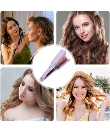 Hair Curler Wand - Hair Styler Iron for Egg Roll Hair Waving - Fast Heating Adjustable Temperature Hair Wand Waver for Girs Birthday Gift Hersil US Purple - Buy Online on GoSupps.com