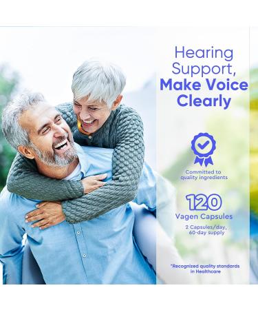 veryherbs Tinnitus Relief for Ringing Ears 120 Capsules with Vitamin C & B Complex Supports Ear Health - Buy Online on GoSupps.com