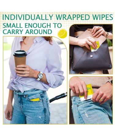 Timgle 100 Pcs Travel Deodorant Wipes Individually Wrapped Armpit Antiperspirant Deodorant Sweat Body Wipes for Women Men Teens Sports Travel Cleanse Skin and Underarm Excessive Sweating(Lemon) - Buy Online on GoSupps.com