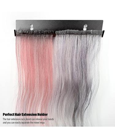 EHDIS Hair Extension Holder - Stainless Steel Hair Styling Stand for Washing, Coloring, and Drying - Ideal for Weft, Clip-In, Tape-In Extensions - Buy Online on GoSupps.com